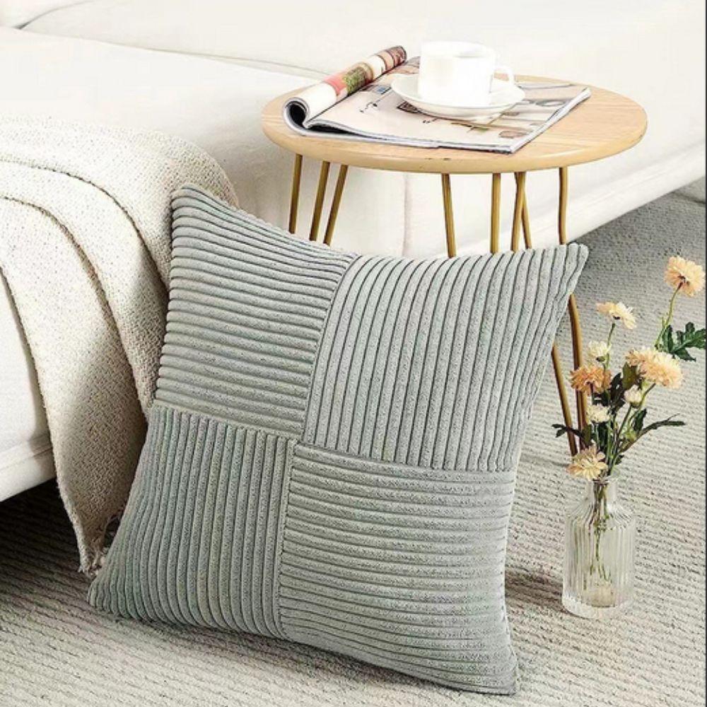 Cabin Corduroy Cushion Cover - Textured Sofa Pillow Cover