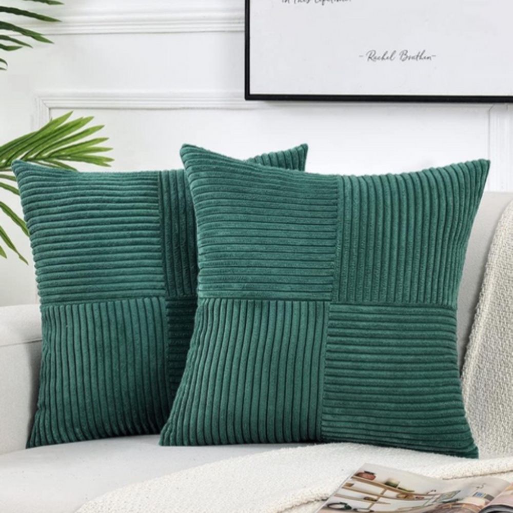 Cabin Corduroy Cushion Cover - Textured Sofa Pillow Cover