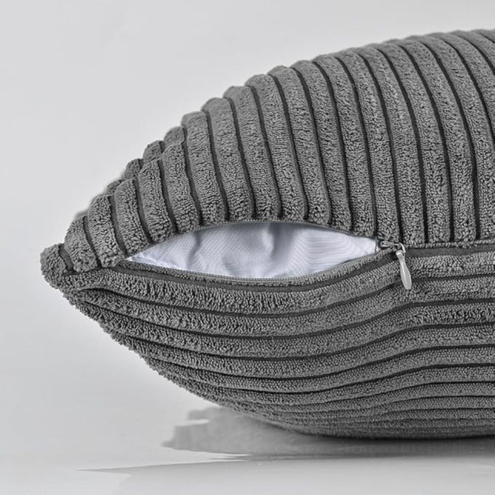 Cabin Corduroy Cushion Cover - Textured Sofa Pillow Cover