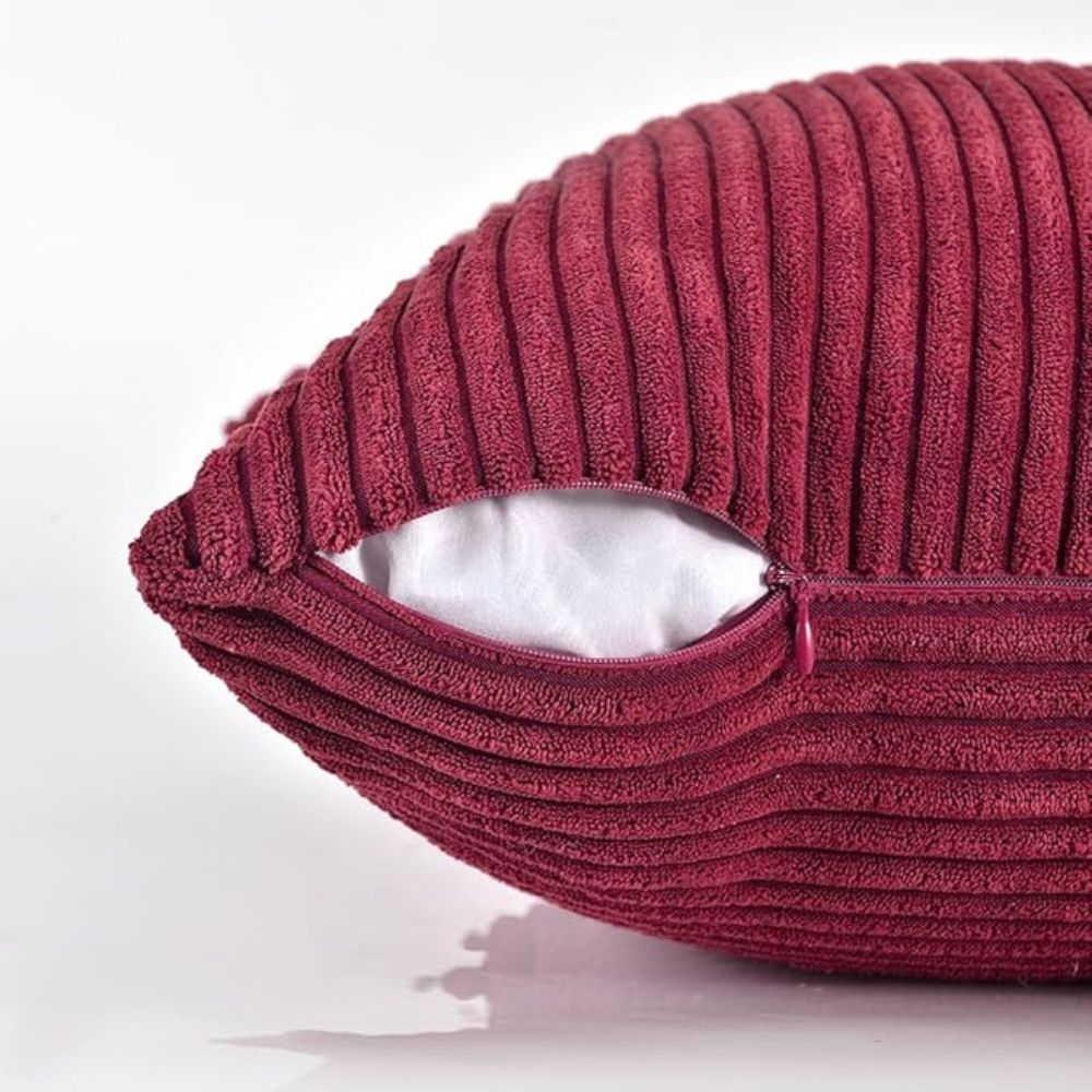 Cabin Corduroy Cushion Cover - Textured Sofa Pillow Cover