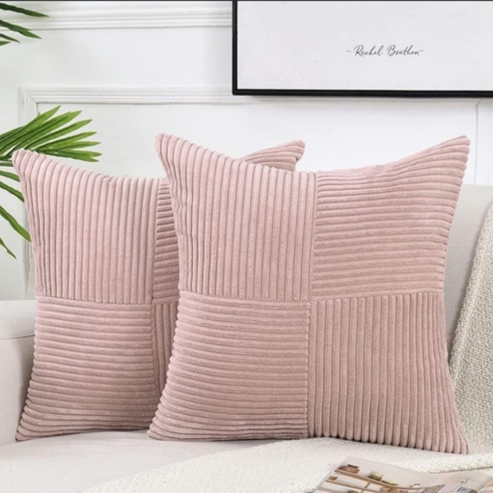 Cabin Corduroy Cushion Cover - Textured Sofa Pillow Cover