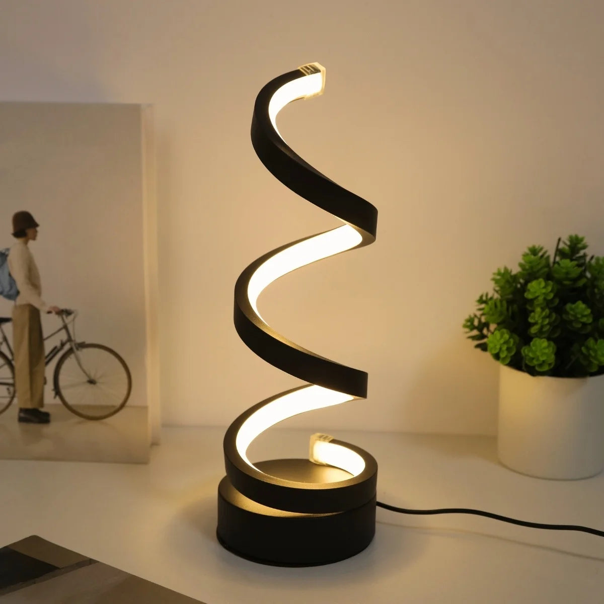 Spiral Modern Table Lamp