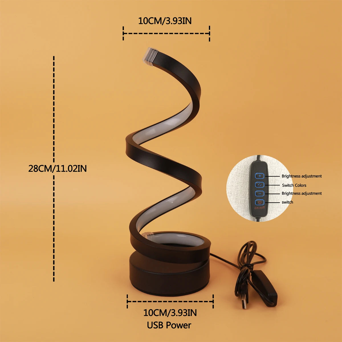 Spiral Modern Table Lamp