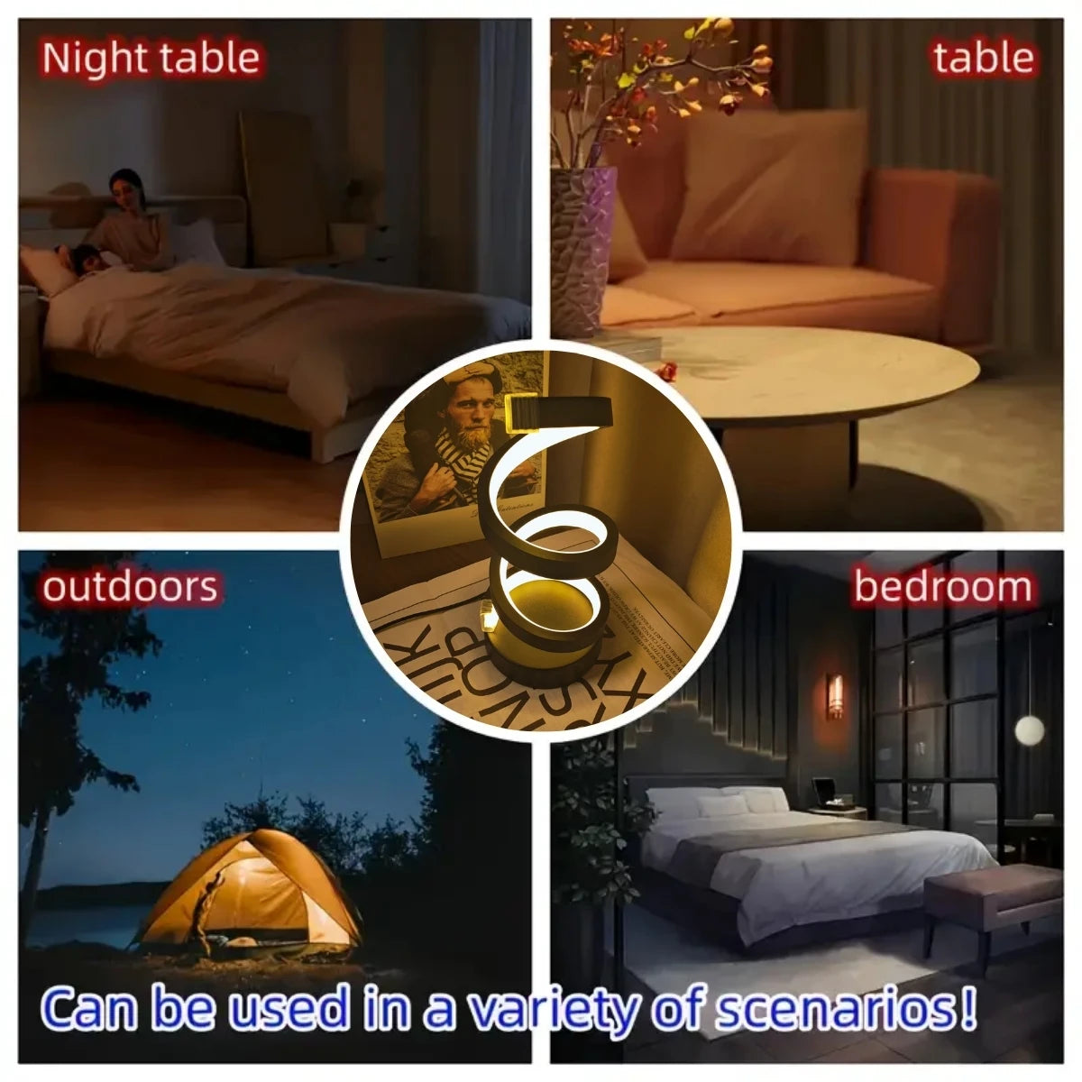 Spiral Modern Table Lamp