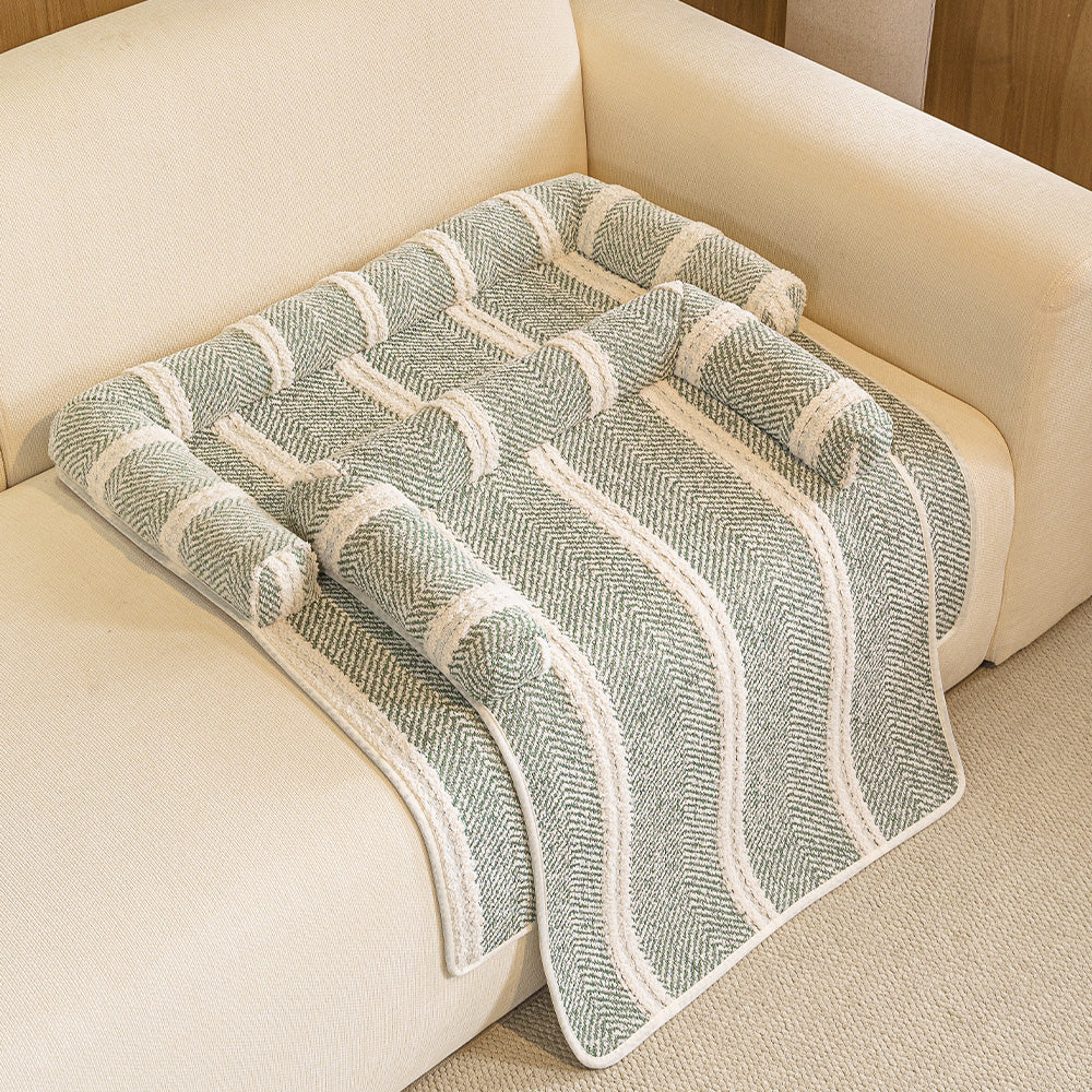 CouchGuard Bolster Mat - Chenille Pet Sofa Bed & Protector