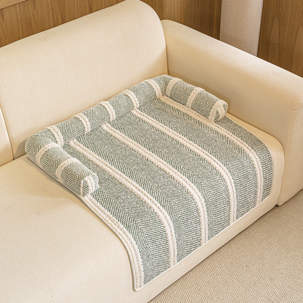 CouchGuard Bolster Mat - Chenille Pet Sofa Bed & Protector