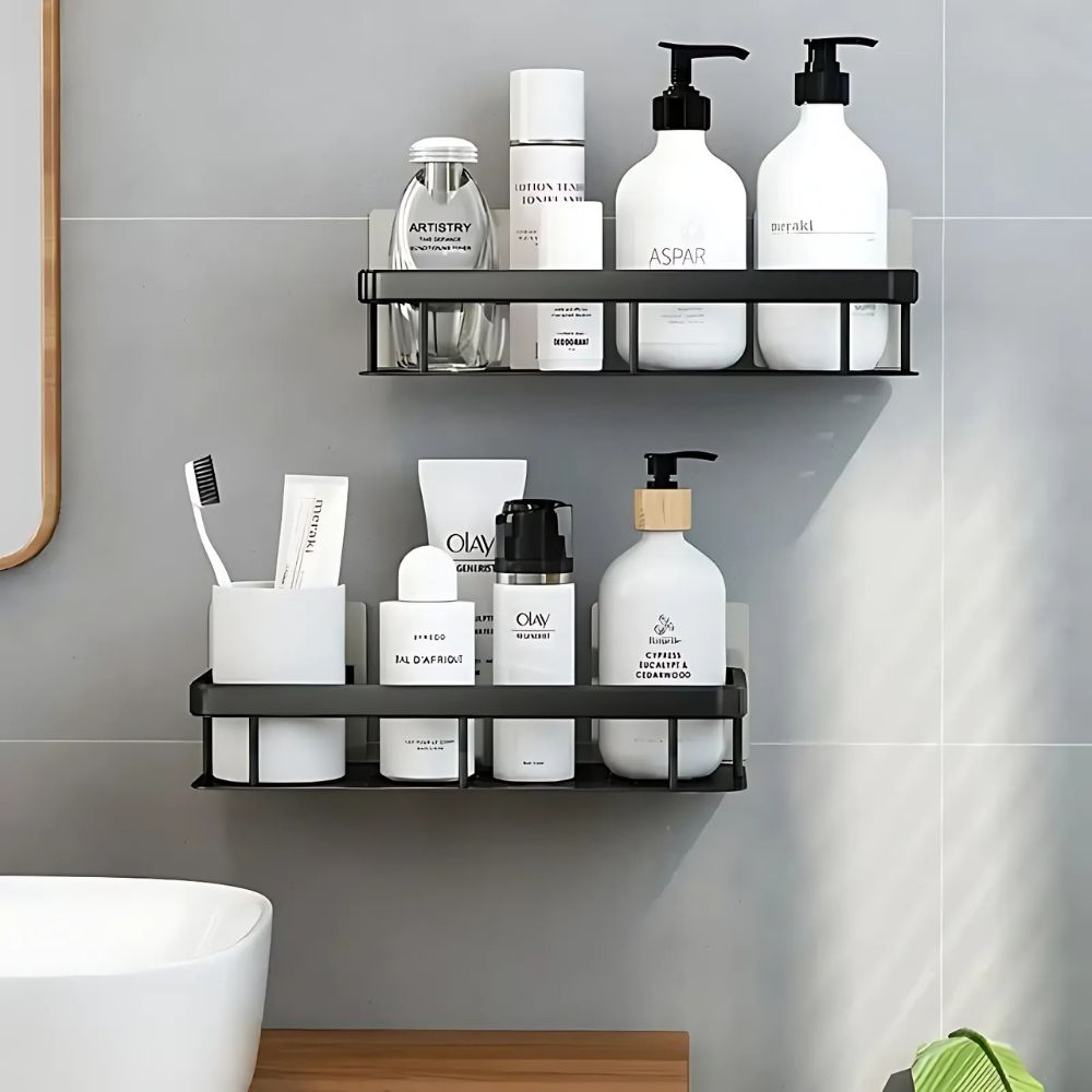 Day Spa Shower Caddy Shelf - Drill-Free Wall Organiser