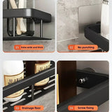 Day Spa Shower Caddy Shelf - Drill-Free Wall Organiser