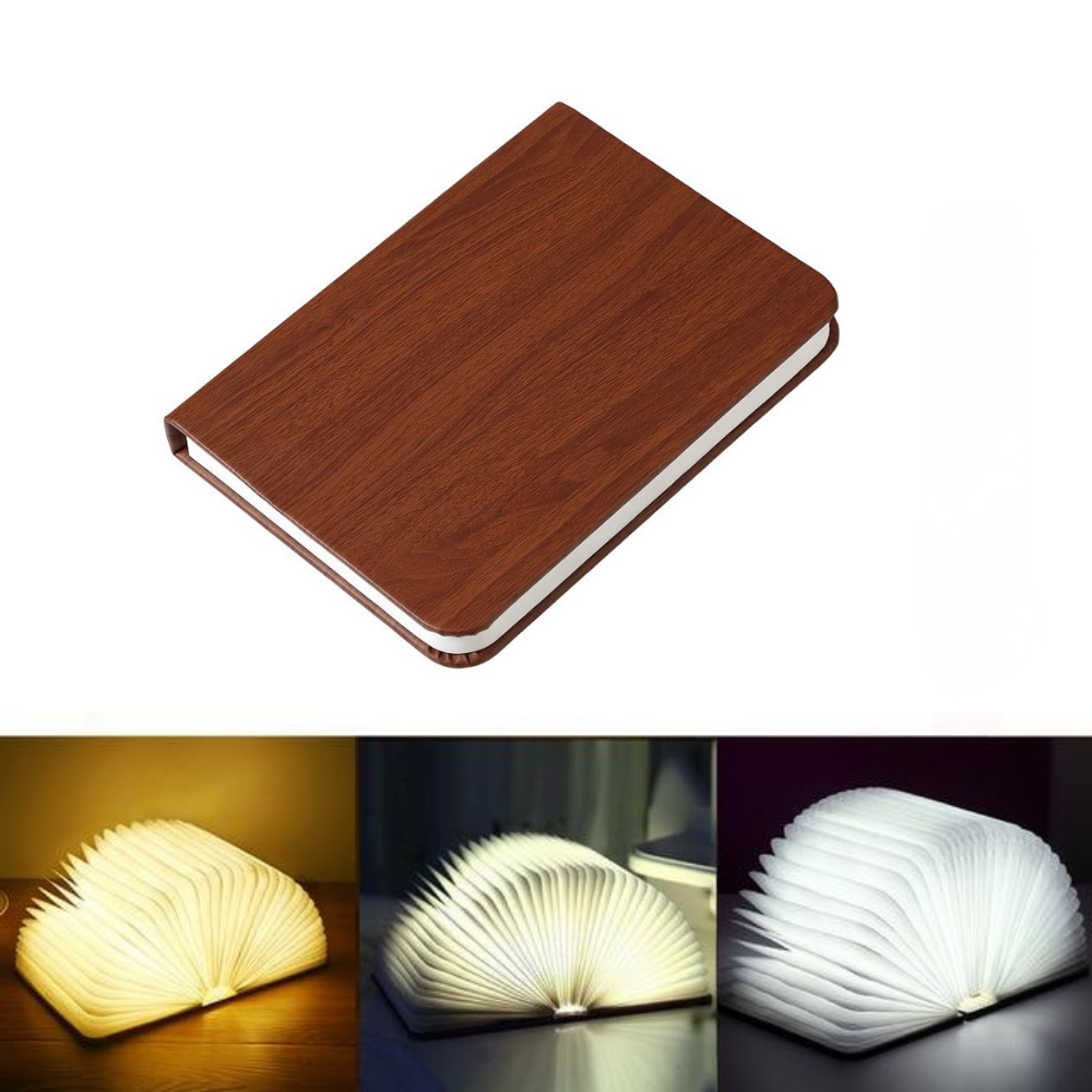 Lumi Foldable Book Lamp - Rechargeable Bedside Light