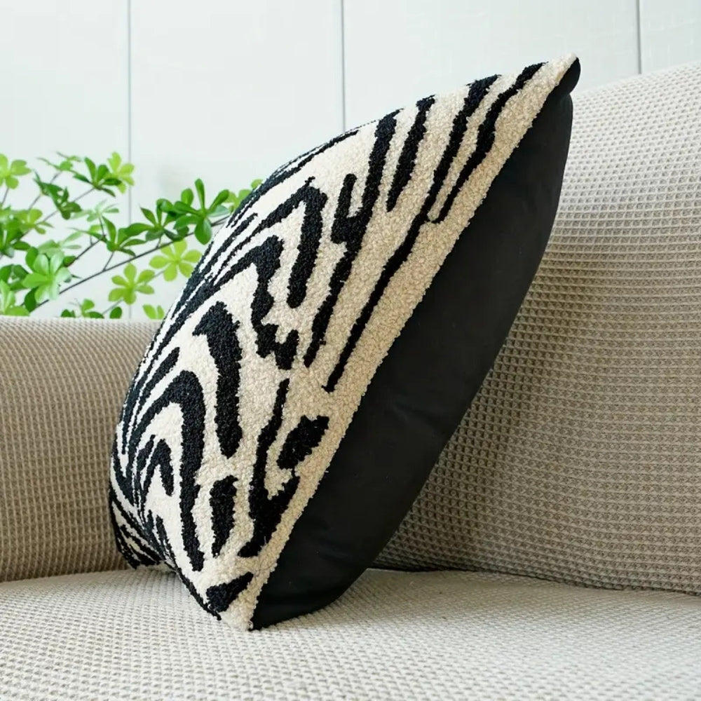 Rand Tiger Stripe Cushion Cover - Embroidered Sofa Pillow