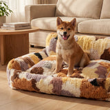 SnugSofa Pet Bed - Plush Bolster Sofa Bed for Cats & Dogs