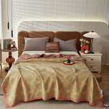 Ginkgo Breeze Summer Blanket - Reversible Cotton Bedspread