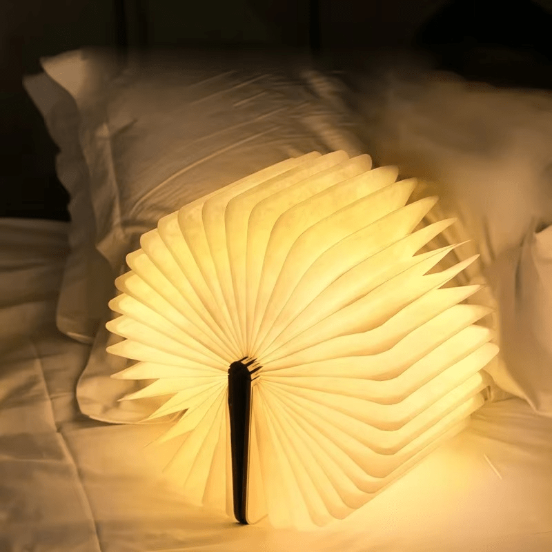 Lumi Foldable Book Lamp - Rechargeable Bedside Light