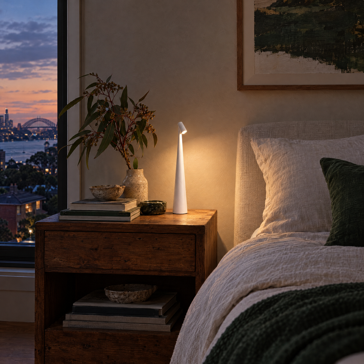 Soft light at the bedside