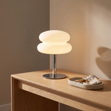 Halden Mushroom Lamp on an entryway console