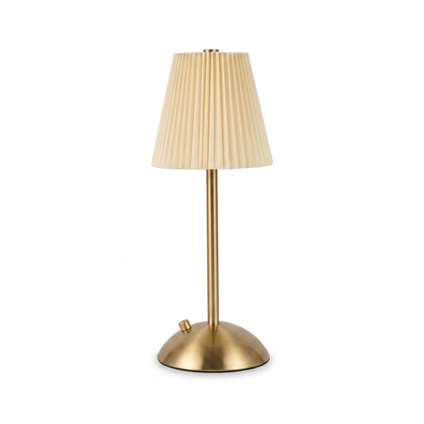 Halden Pleated Touch Desk Lamp on white background