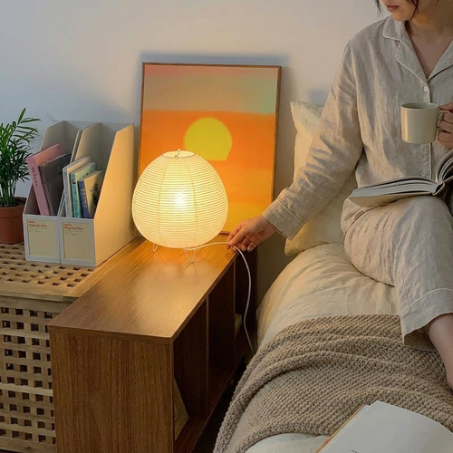 Japanese Lantern LED Table Lamp lifestyle