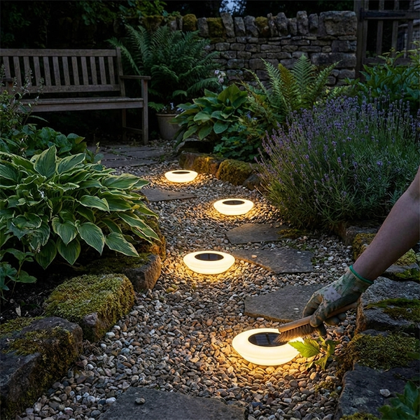 Solar Ground Lights lifestyle
