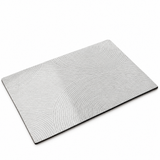 Quick-dry bath mat design B, pale grey arc pattern, on white background