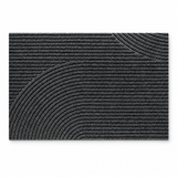 Non-slip door mat in grey on white background
