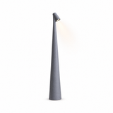 Aften cordless LED table lamp in grey on white background