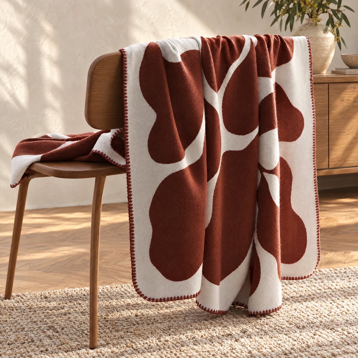 Konst Abstract Throw over a chair