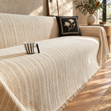 Chenille herringbone couch throw in a Sydney living room