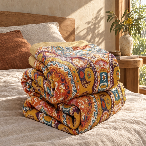 Lightweight summer blanket in a Sydney home