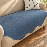 Quilted non-slip couch cover close-up