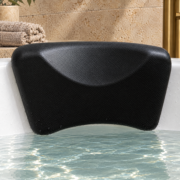 Silicone bathtub neck pillow close-up