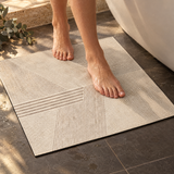 DryStep Bath Mat in Natural Harmony in use