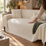 Pure Embrace Sofa/Couch Cover in Almond Milk – living room