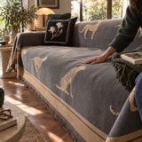 Savanna Luxe Anti-Pilling Sofa / Couch Cover in Gray Savanna – living room