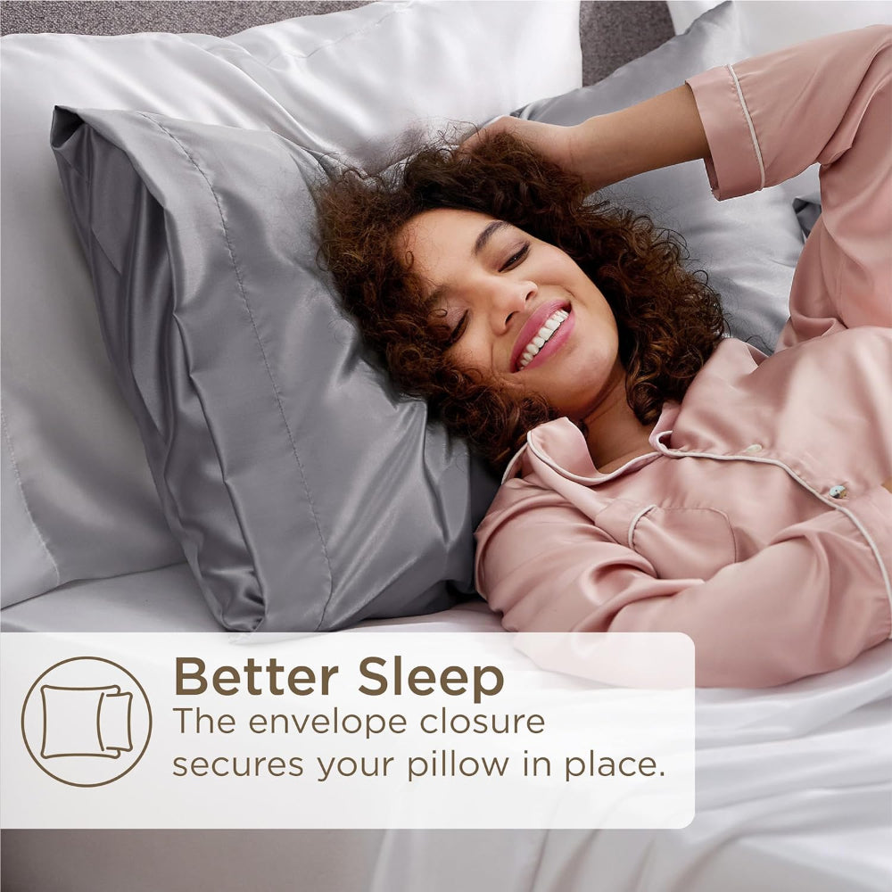Beauty Sleep Silk Pillowcase Set of 2 - Smooth for Hair