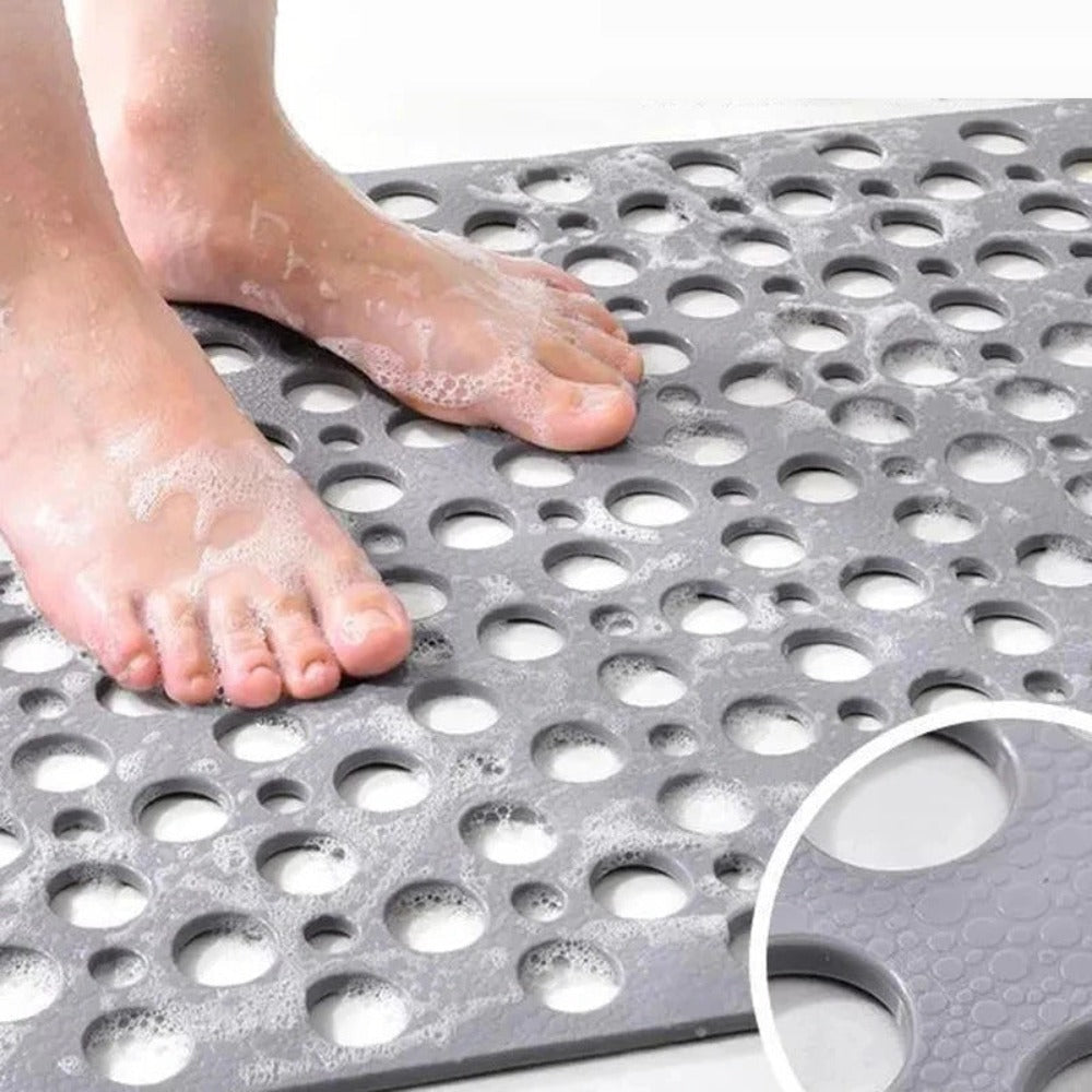 Anti-Slip Shower Floor Mat - Soft, Easy-Clean Bath Mat