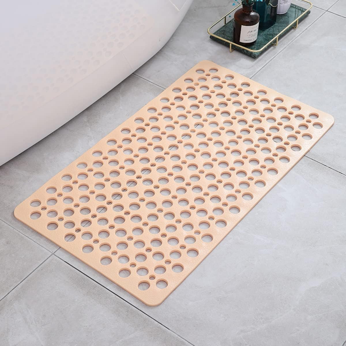 Anti-Slip Shower Floor Mat - Soft, Easy-Clean Bath Mat