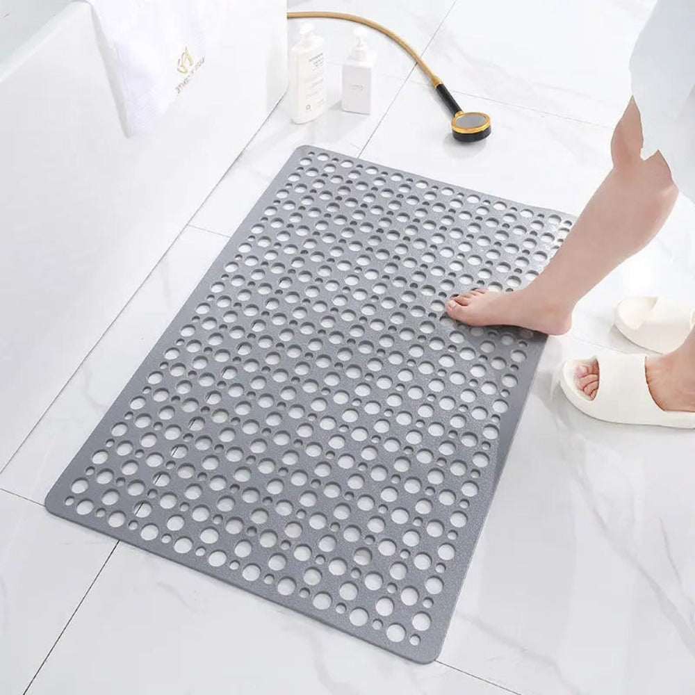 Anti-Slip Shower Floor Mat - Soft, Easy-Clean Bath Mat