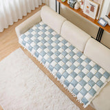 ClawGuard Pet Couch Mat - Plaid Dog & Cat Sofa Cover