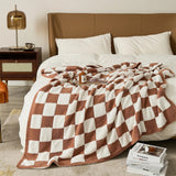Ruta Checkered Plaid Blanket - Sofa & Bed Throw