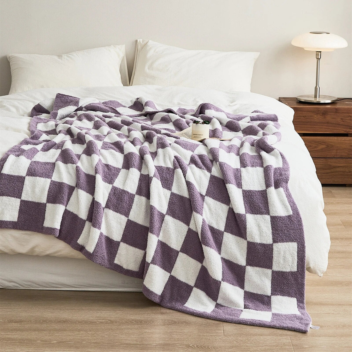 Ruta Checkered Plaid Blanket - Sofa & Bed Throw
