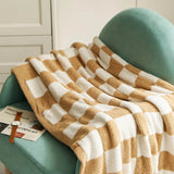 Ruta Checkered Plaid Blanket - Sofa & Bed Throw