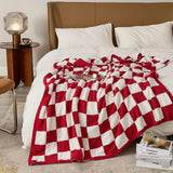 Ruta Checkered Plaid Blanket - Sofa & Bed Throw