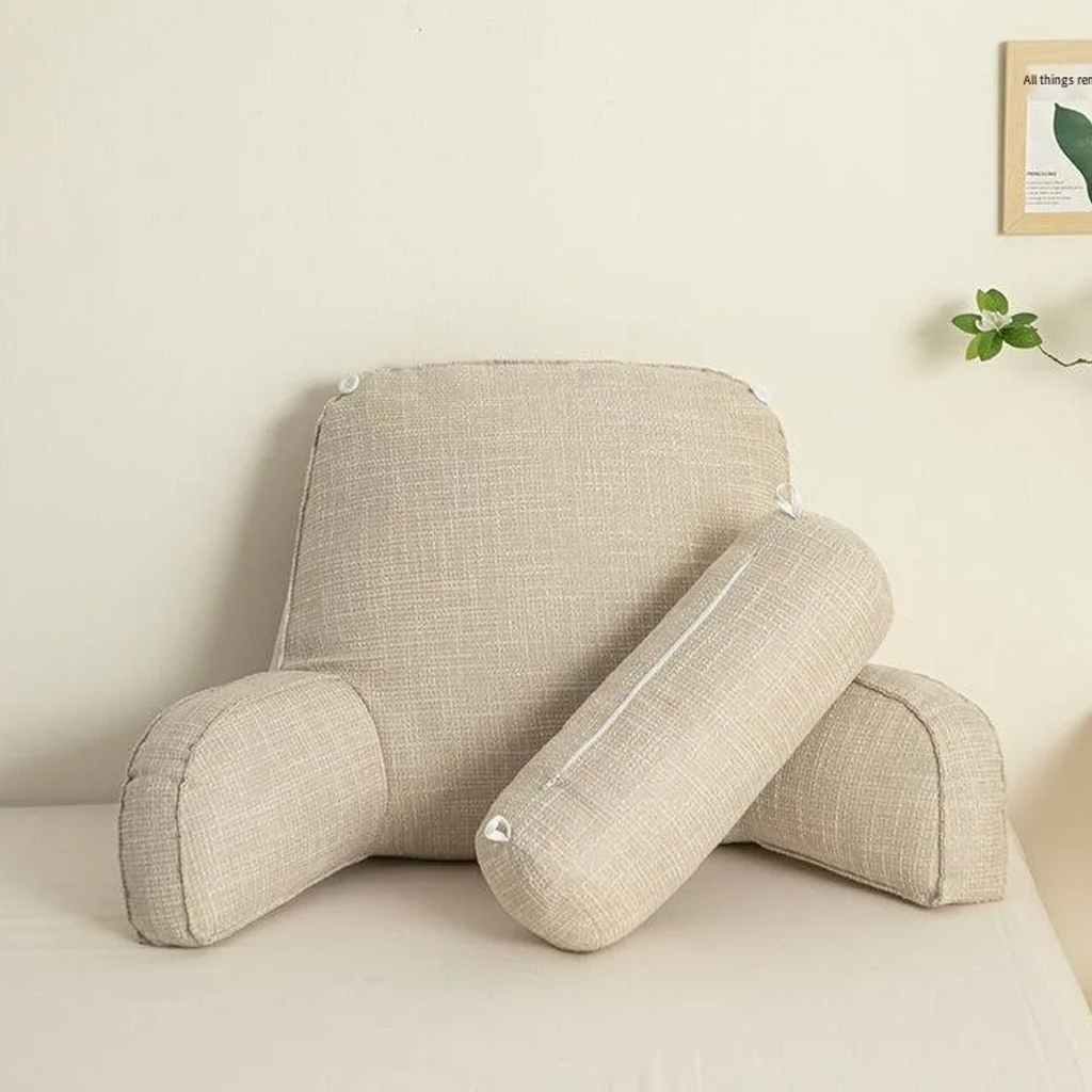 Stöd Back Cushion with Armrests - Bed Reading Pillow