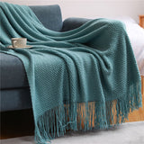 Strik Knitted Throw Blanket - Sofa & Bed Blanket